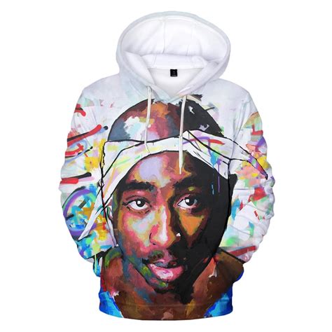 Sweatshirt 2pac Tupac 3d Print Tupac Hoodies Hip Hop Pullover 2023