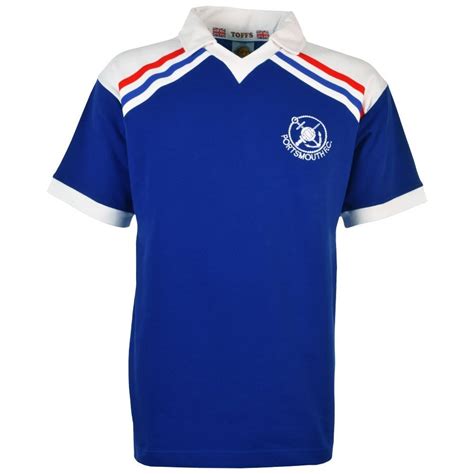 Het is gemaakt met zacht katoen voor casual. Portsmouth Retro Voetbalshirt 1980-1982 |Sportus.nl