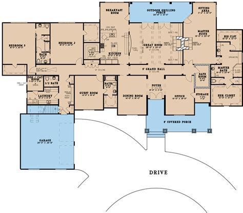 Craftsman Style House Plan 4 Beds 4 Baths 5098 Sqft Plan 923 121