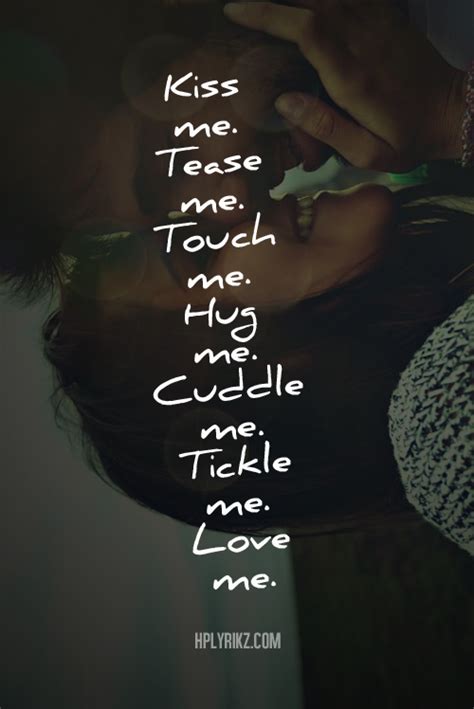 kiss me tease me touch me hug me cuddle me tickle me love me infographic love daily