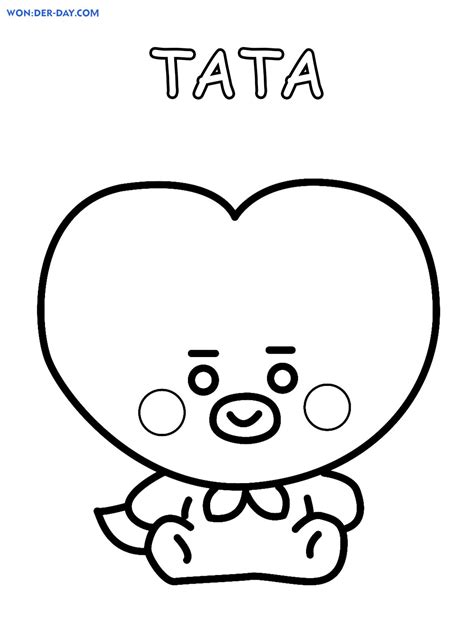 Tata Bt21 Coloring Pages Learny Kids