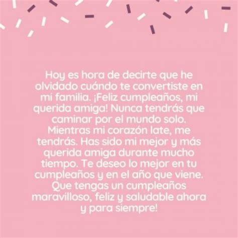 Carta de feliz cumpleaños para mi mejor amiga