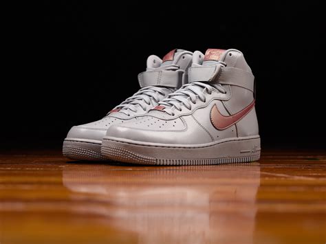 Rose Gold Swooshes On The Nike Air Force 1 High