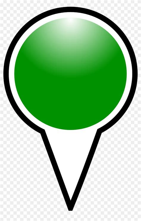 Map Marker Pin Pushpin Push Pin Shiny Green Green Map Marker Png Clipart PikPng