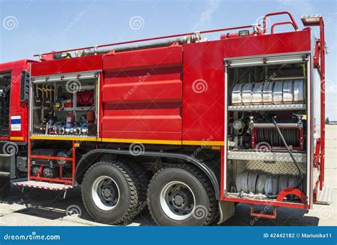 Fire Truck Stock Photo Image Of Fire Valves Axes Rescue 42442182