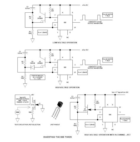 Inverted 555 Timer Circuitelectronics Project Circuts