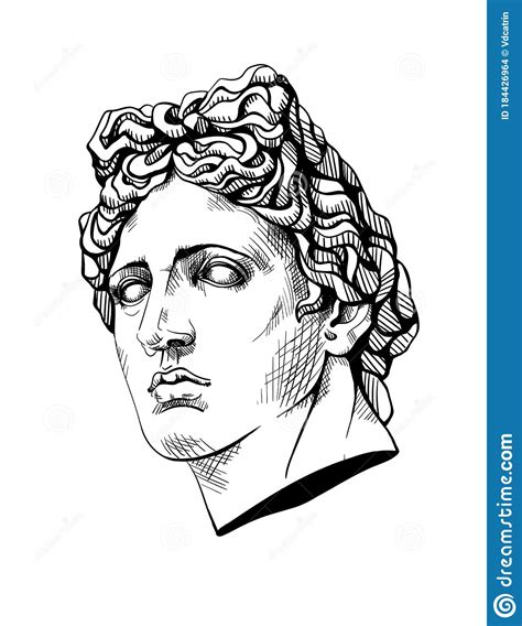 See more ideas about apollo greek, apollo, greek gods and goddesses. Bust Of Apollo, The Ancient Greek God. Linear Contour ...