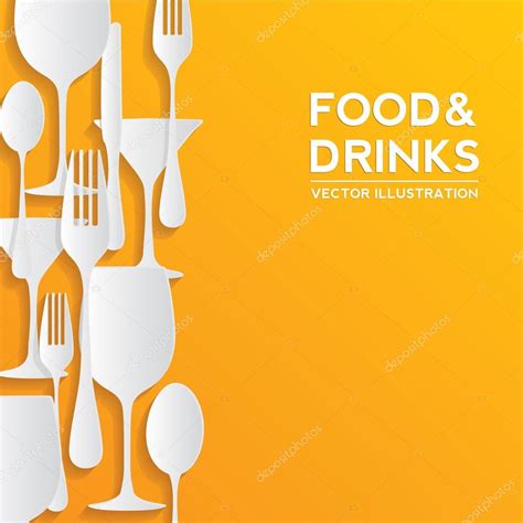 Food And Drinks Background Stock Vector By ©camillacasablanca 65380681