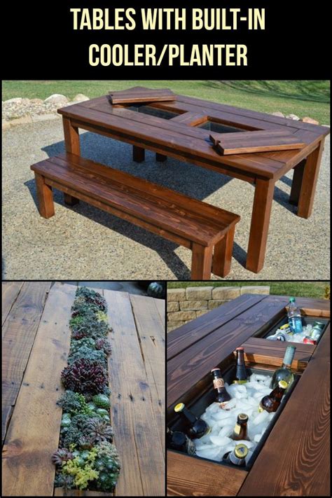 Tables With Built In Coolerplanter The Owner Builder Network