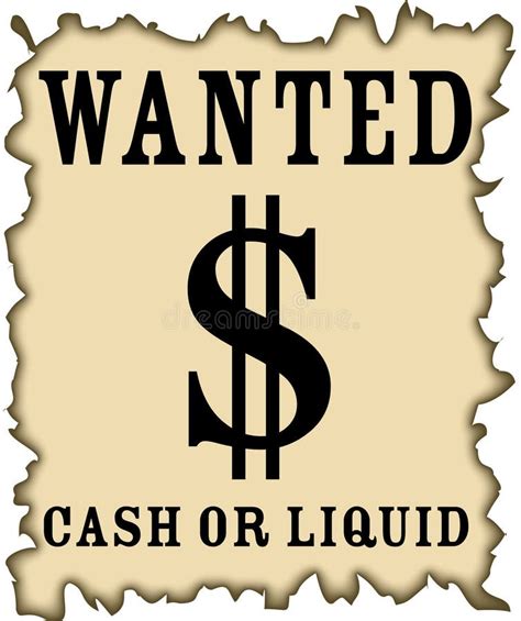 Wanted Poster Stock Illustration Illustration Of Money 764007