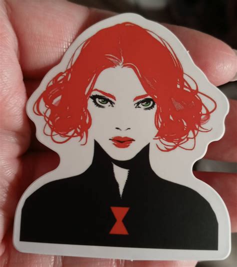 6 Pack Bundle Black Widow Movie Stickers Decals Scarlett Etsy