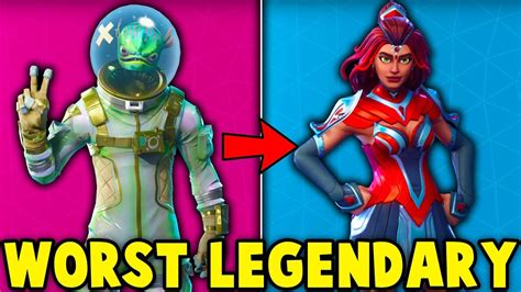 5 Worst Legendary Skins In Fortnite These Skins Are Pretty Trash