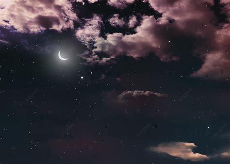 خلفية وردية سماء الليل العميقة خلفية وردية عميق ليل صورة الخلفية