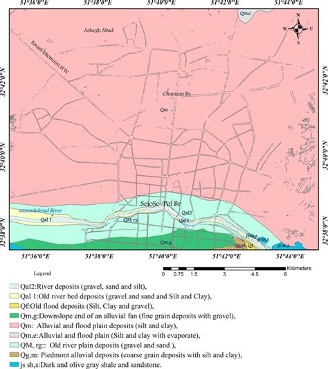 Geological Map Of Isfahan Geological Survey And Mineral Exploration Of