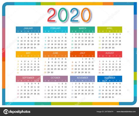 Calendario 2020 Para Imprimir Por Meses Excel Calenda