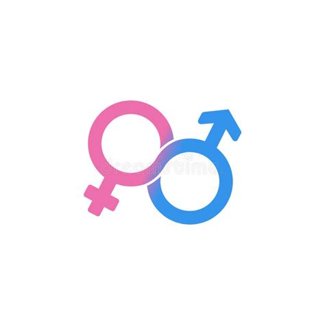 Símbolo Sexual De Género Masculino Y Femenino O Símbolos De Hombres Y