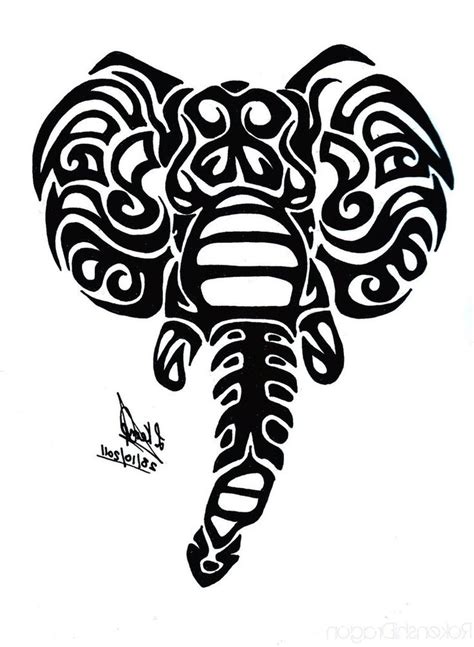 37 Best Elephant Tribal Tattoo Stencils Images On Pinterest Elephant