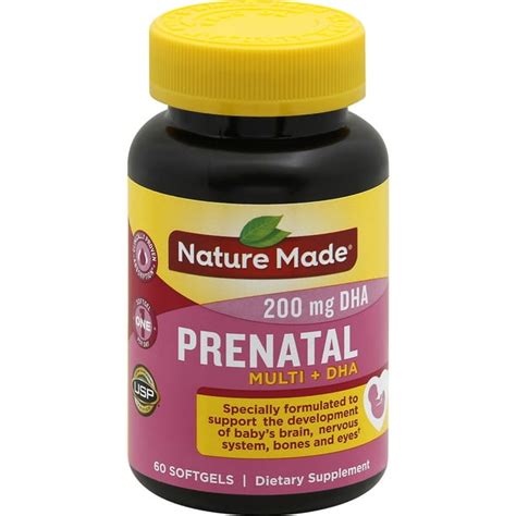 Nature Made Prenatal Multi Dha Softgels 200 Mg 60 Ct