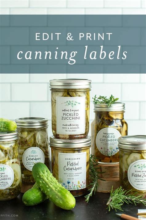 Free Printable Canning Labels