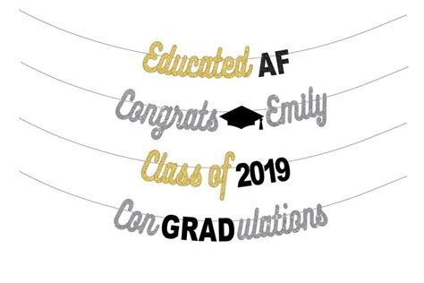 Graduation Banner Educated Af Class Of 2022 Etsy Graduation Banner