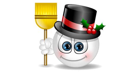 Happy Holidays Frosty Symbols And Emoticons