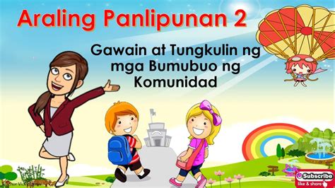 Mga Tungkulin Ng Kasapi Sa Komunidad Worksheets For Grade 2 Tungkulin