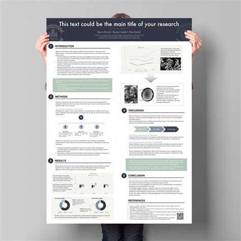 Powerpoint Research Poster Template Abstract Presentation For Academic
