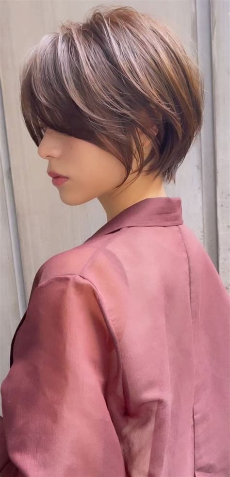 30 Cute Short Hair With Bangs Korean Style Bixie With Bangs Fall Vibes
