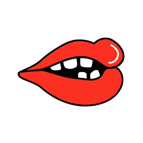 Lips Mouth Sticker By Carolyn Figel For Ios And Android Giphy