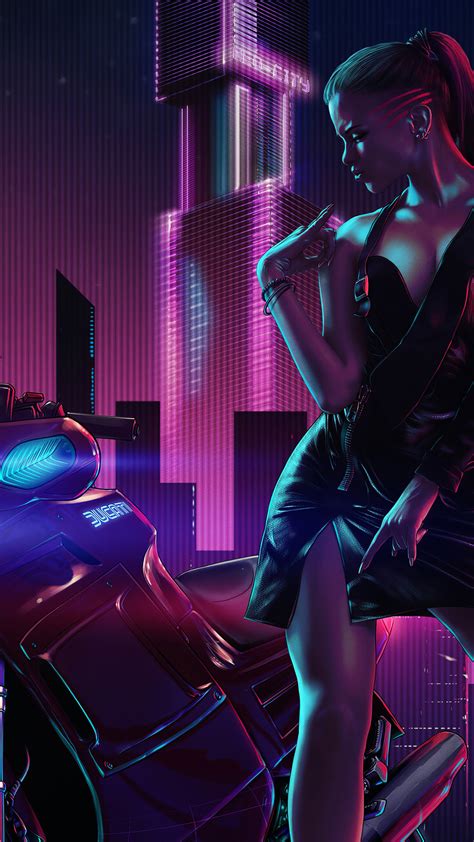 1080x1920 1080x1920 biker cyberpunk artist artwork digital art hd retrowave for iphone 6