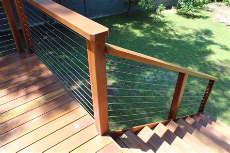 20 Horizontal Wire Deck Railing