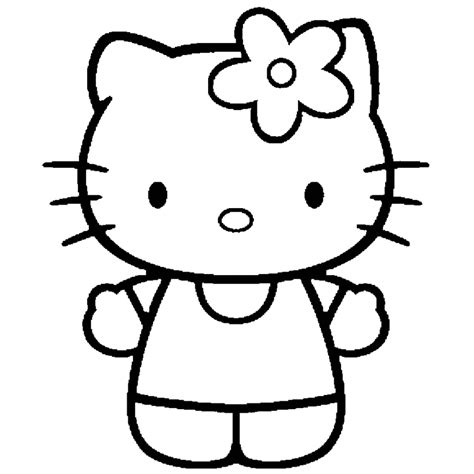 Hello Kitty Pictures Black And White - ClipArt Best