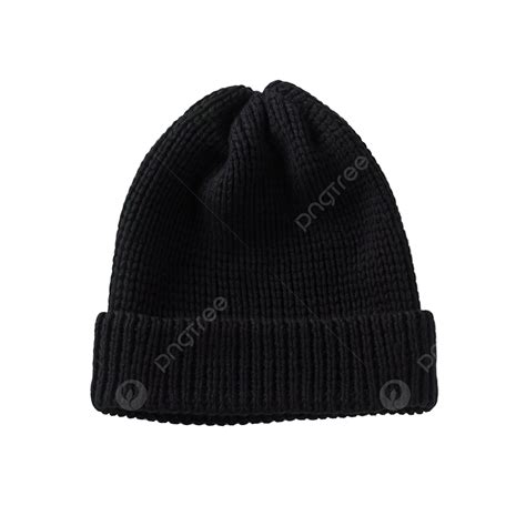 Black Beany Hat Toque Caps Toque Beanie Cap Png Transparent Image
