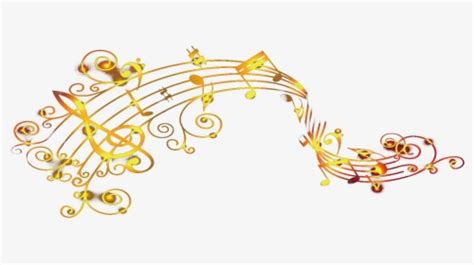 Golden Music Note Png Gold Musical Notes Transparent Background Png