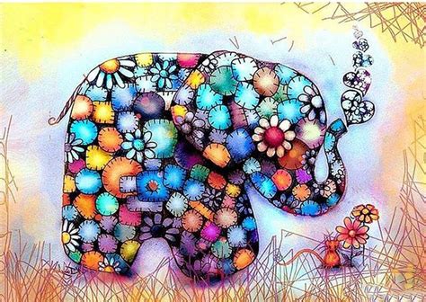 Colorful Elephant 5d Diamond Painting Kit Colorful Elephant