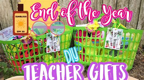 Homemade teacher appreciation gifts are the best kind. End of the Year Teacher Gifts | DIY Affordable Gift - YouTube