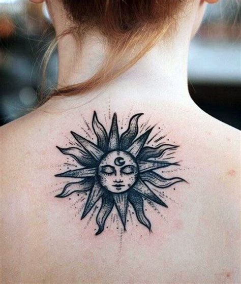 Top Best Sun Tattoos For Women Ancient Light Designs