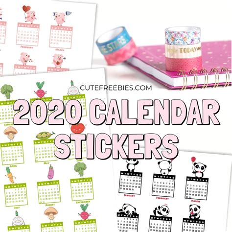 Free Printable Calendar Stickers Free Letter Templates