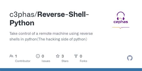 Github C3phasreverse Shell Python Take Control Of A Remote Machine
