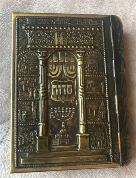 Pocket Siddur Jewish Prayer Book Hebrewenglish Metal Cover Artwork 5