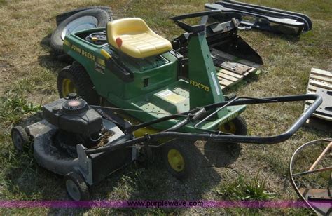 John Deere Rx75 Lawn Mower In Paola Ks Item A9938 Sold Purple Wave