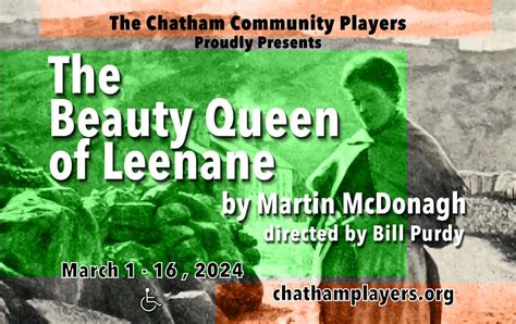 Mar 16 Chatham Players Presents Martin Mcdonaghs Wickedly Amusing “the Beauty Queen Of