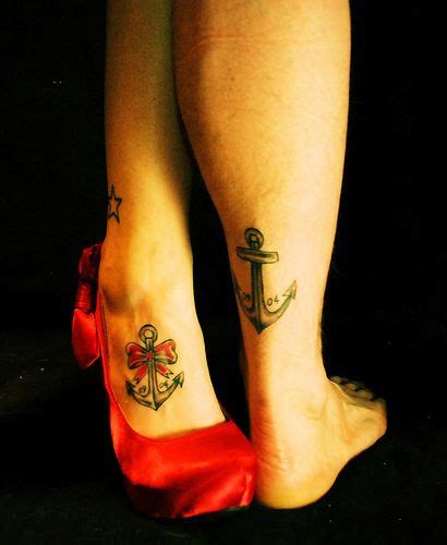 20 Cute Matching Anchor Tattoos For Couples Entertainmentmesh