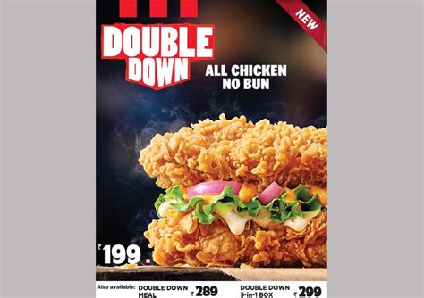 Calling All Chicken Lovers Kfcs All Chicken No Bun Double Down