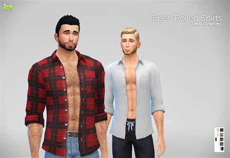 Lumialoversims Open Rolled Shirts Finally Got Love 4 Cc Finds