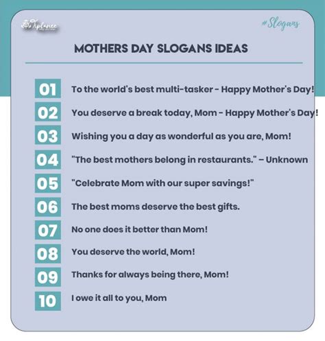 115 Creative Mothers Day Slogans And Taglines Ideas Tiplance