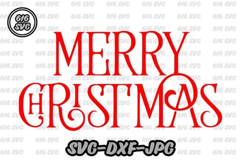 Merry Christmas Svg Dxf Scalable Vector Graphics Design