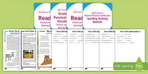 Year 6 Sats English Revision Worksheets Pack Twinkl