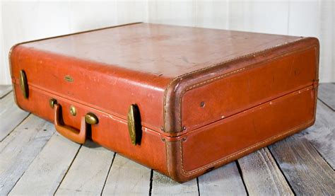 Vintage Samsonite Luggage Brown Samsonite Leather Suitcase