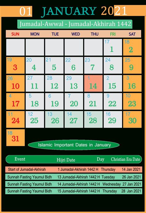 Calendar For 2021 With Holidays And Ramadan 2021 Holidays For United